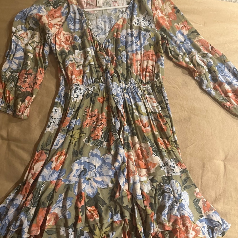 Kivari Darcia tie front mini dress new without tags